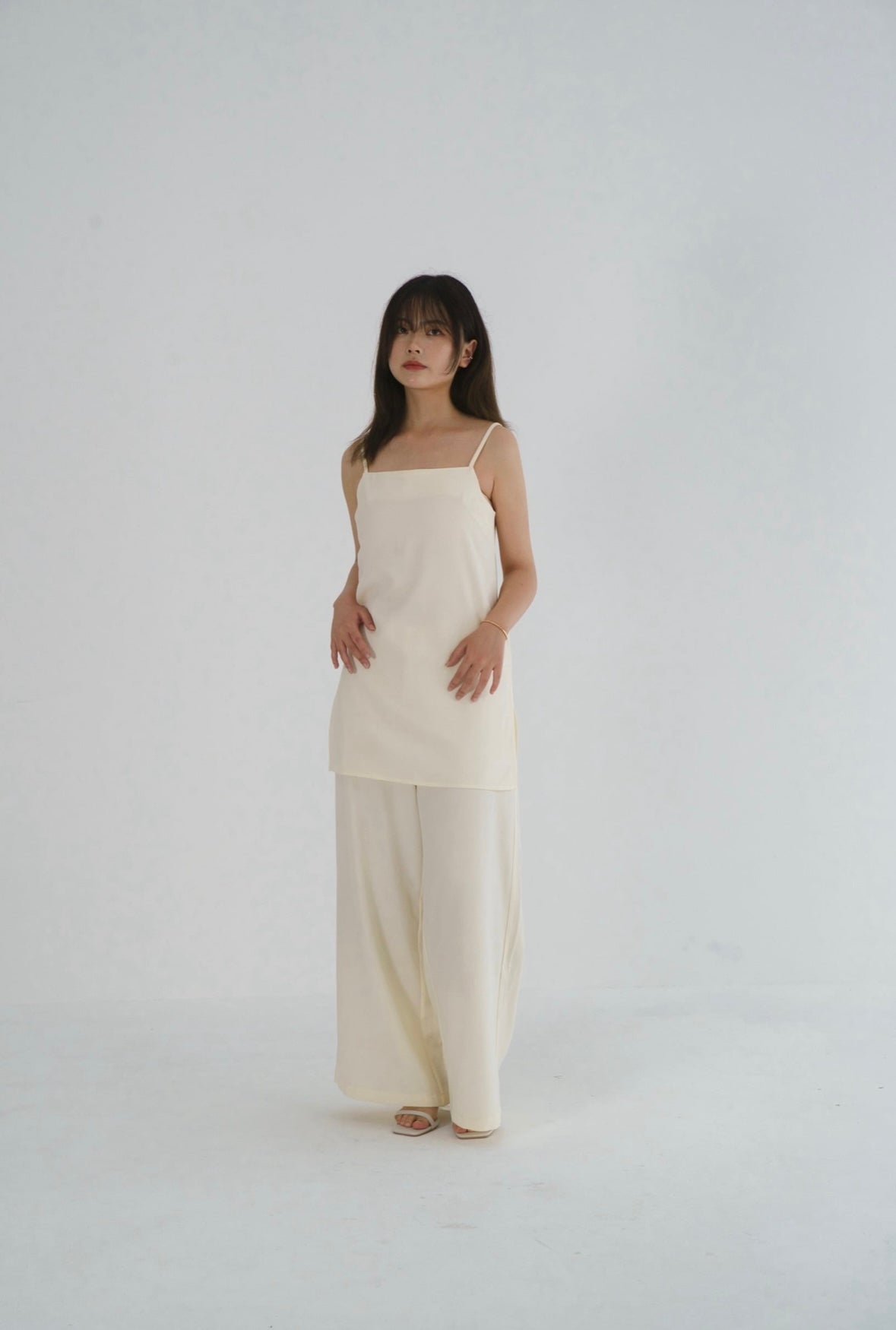 [Helen]smooth camisole set up