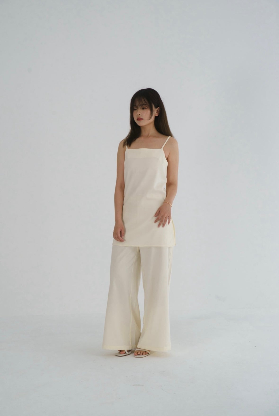 [Helen]smooth camisole set up