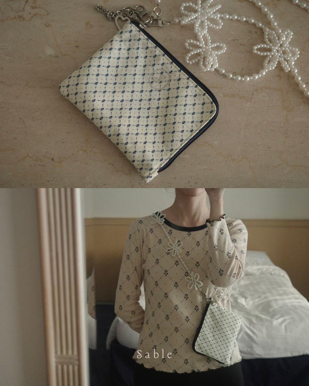 rose pouch bag