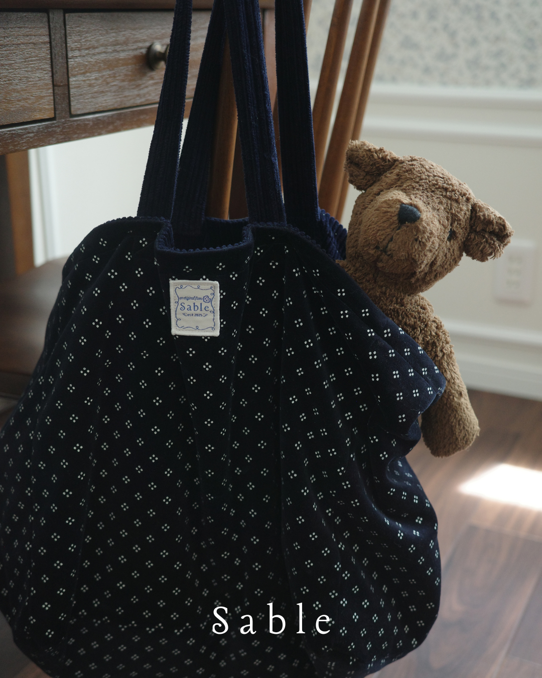 [Sable]Little Petal reversible bag