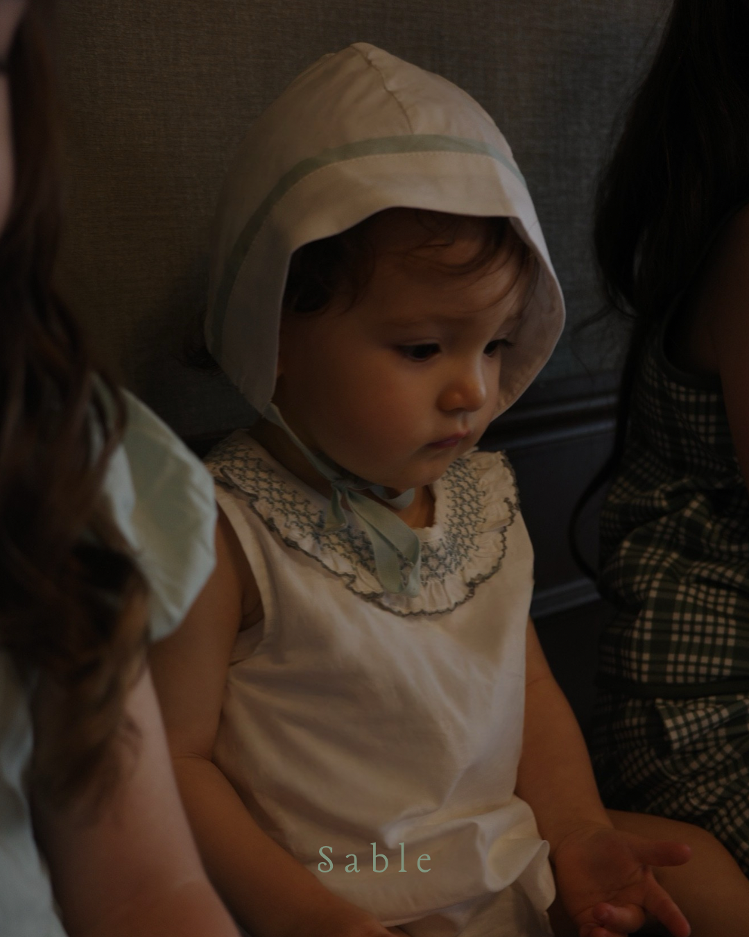 mint smock romper