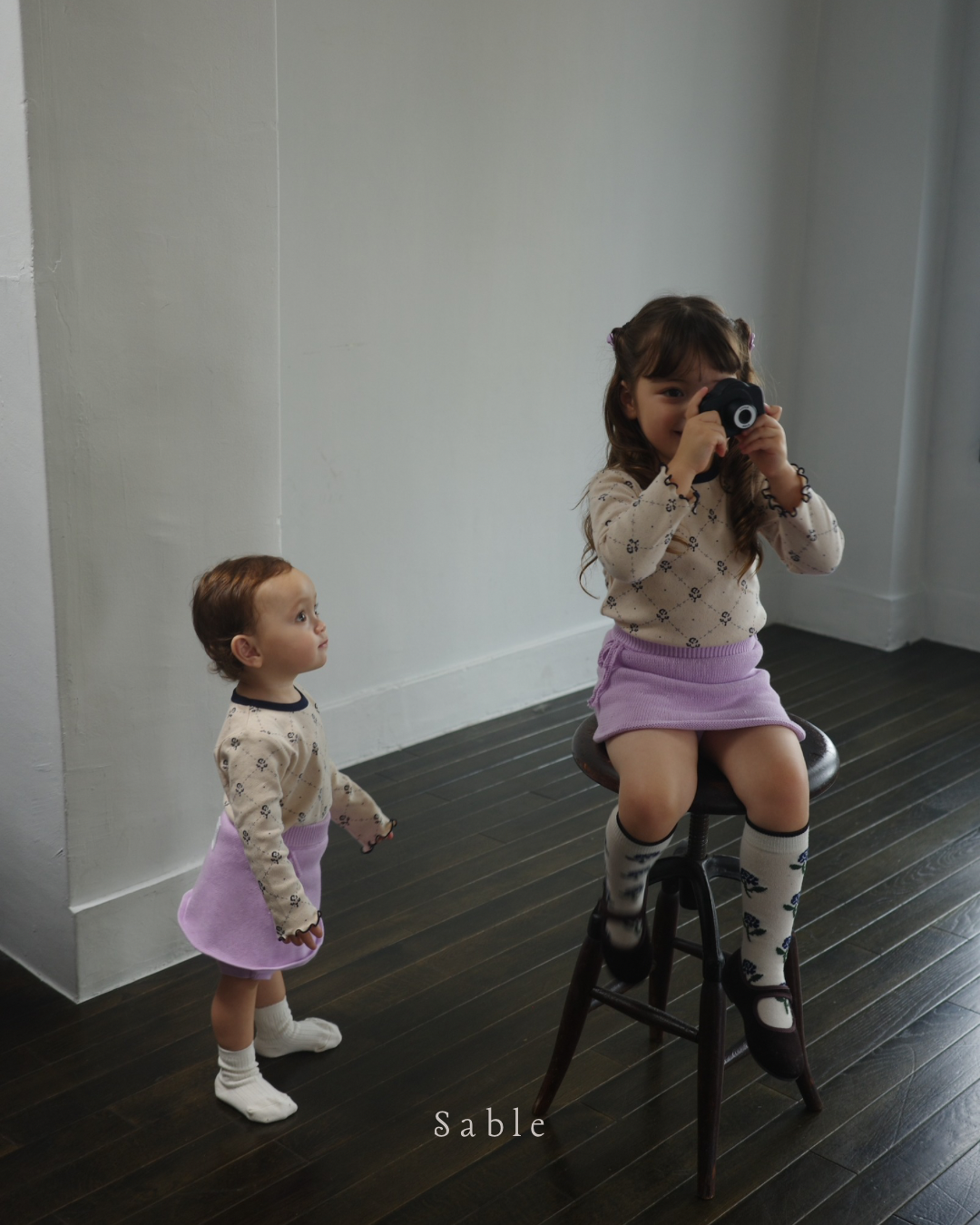 ribbon knit skort (lavender)
