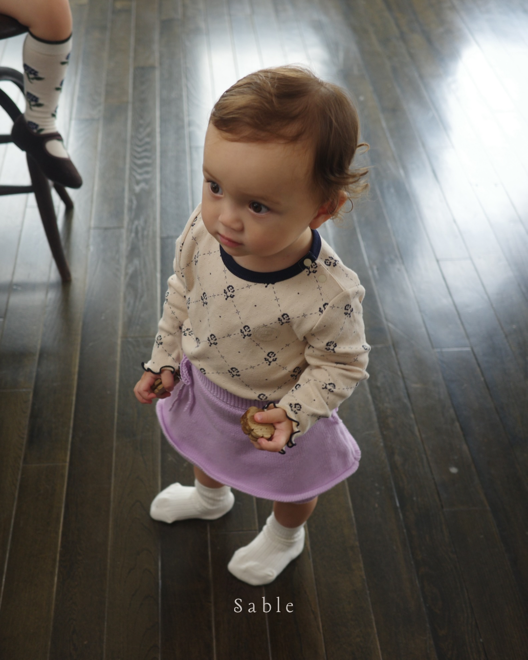 ribbon knit skort (lavender)